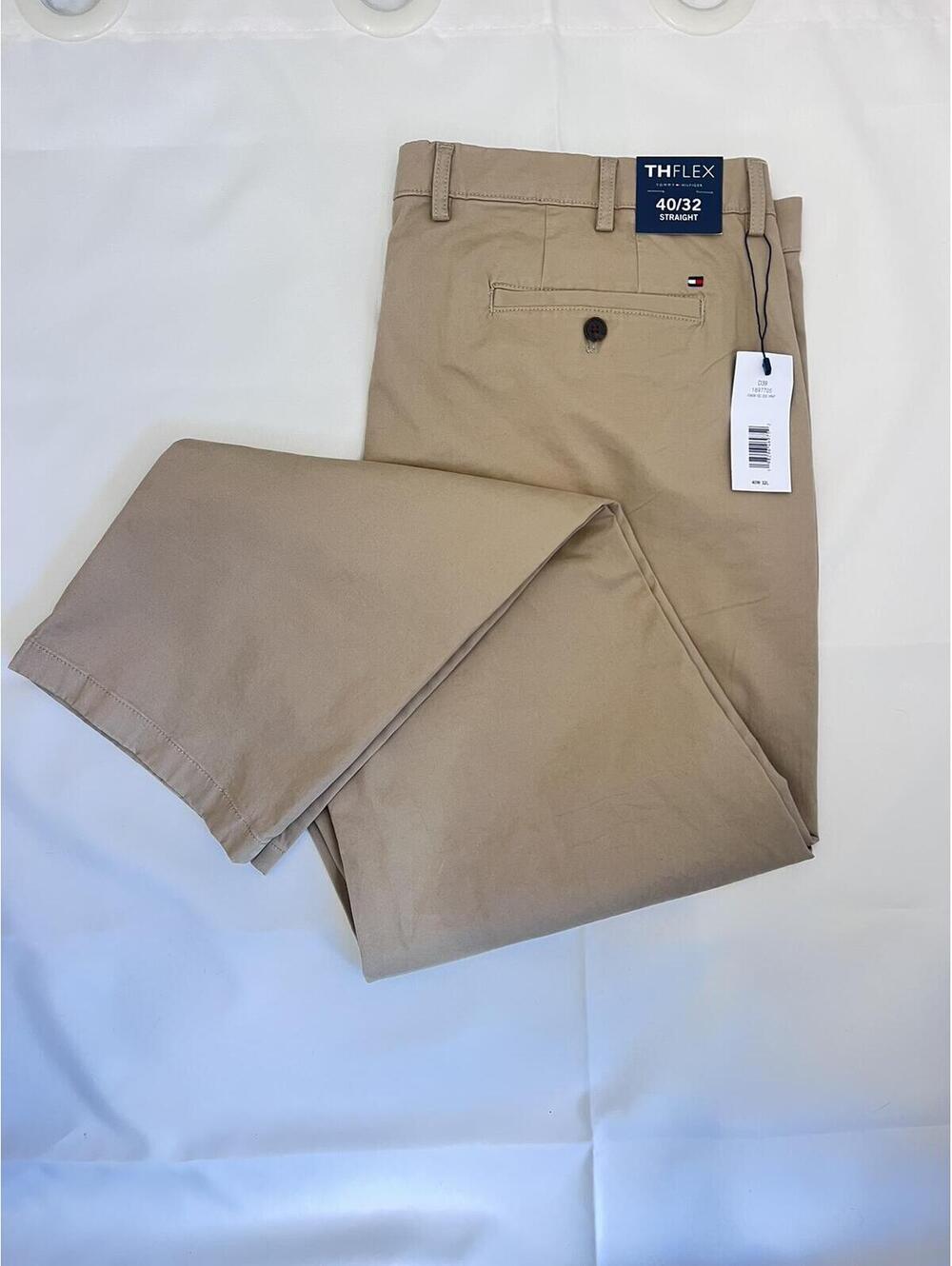 Tommy Hilfiger THFlex Straight Chino Pants Size 40/32 NEW